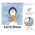 thumbnail image 2 of Flag Snowman Let It Snow Polyester 13x18, 2 of 2