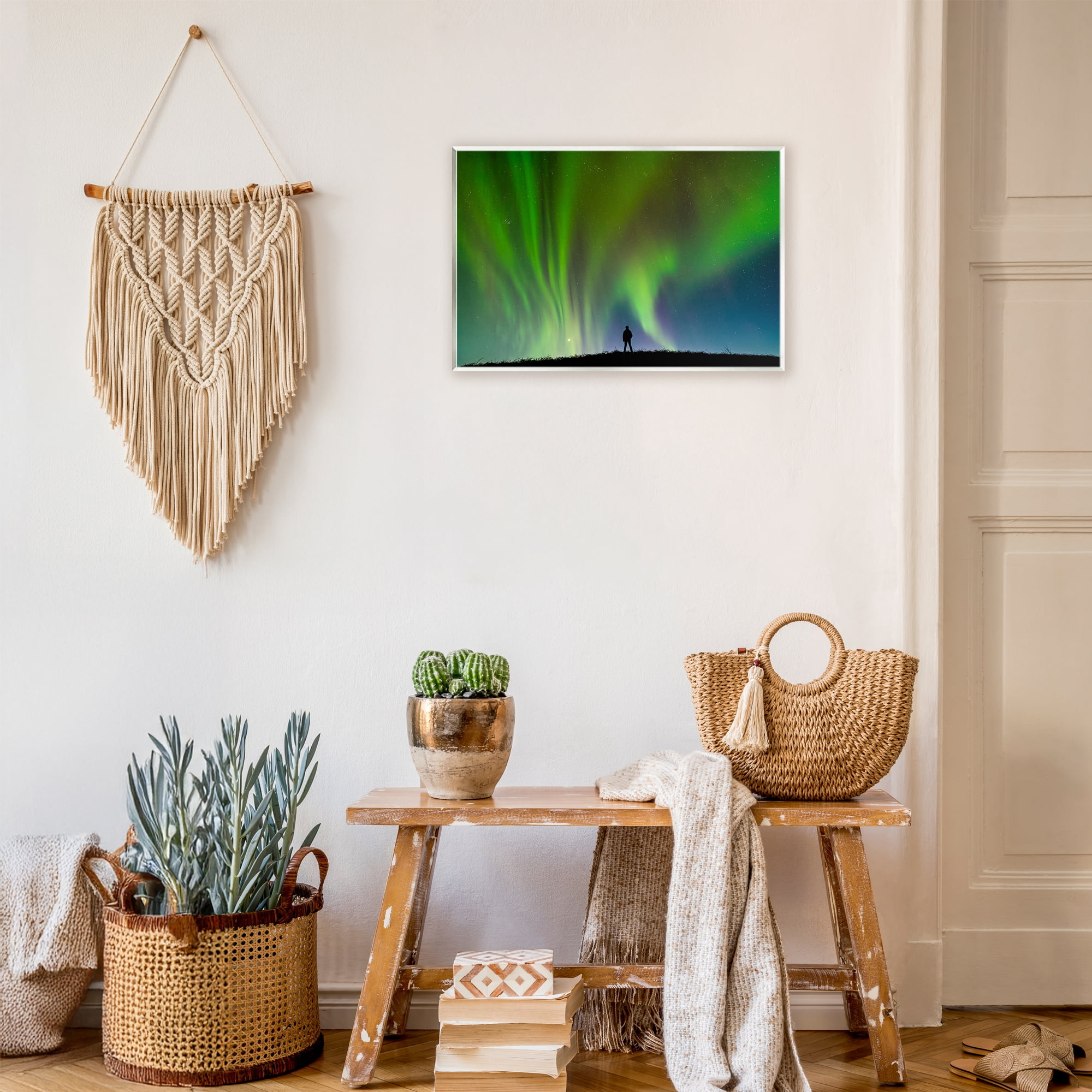 Stupell Industries Envelop Northern Lights Silhouette Wall Plaque Art, design by Shelley Carlisle