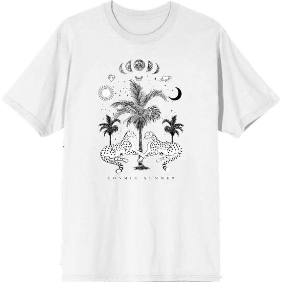 Cosmic Summer Adult Short Sleeve Tee-XXL-White