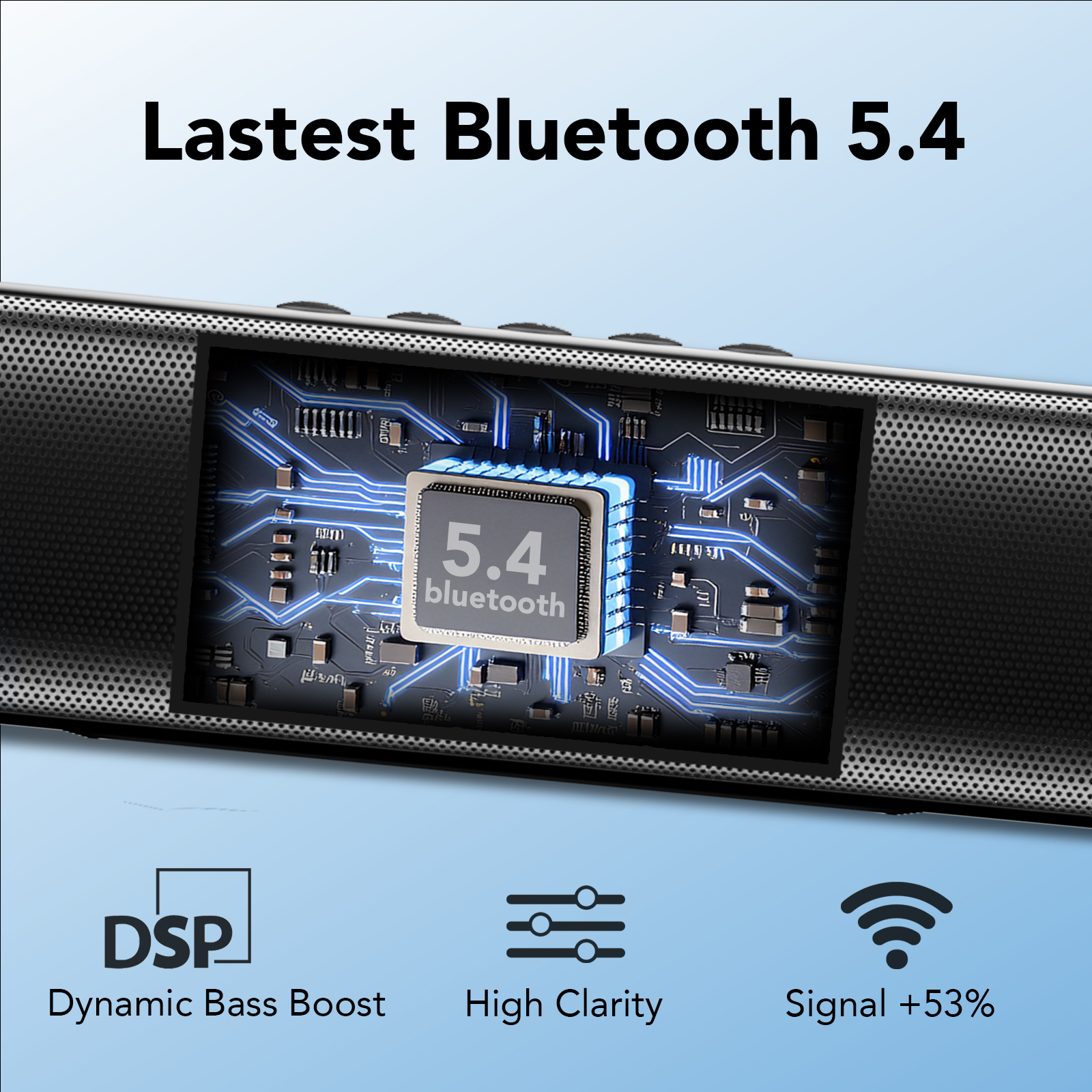 CASCHO 60W 2.1 Channel Sound Bar with Subwoofer Boost photo 3