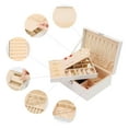 thumbnail image 5 of Unique Bargains Jewelry Box Small PU Leather Jewelry Organizer Case Storage Display Holder White, 5 of 8