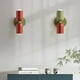 thumbnail image 5 of Double Head Wall Sconce, Modern Decorative Wall Light for Fixture Living Room, Bedroom (Style 2: Green Green), 5 of 5