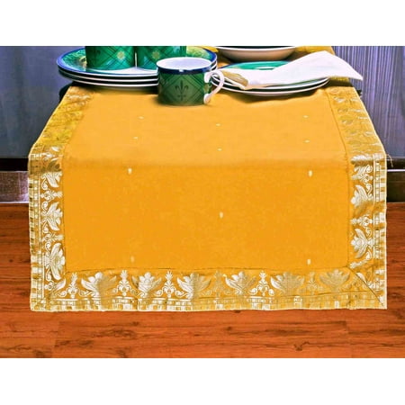 

Pumpkin - Hand Crafted Table Runner (India) - 16 X 108 Inches