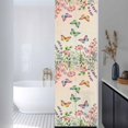thumbnail image 3 of Pink Flowers Window Privacy Film,Spring Floral Butterfly Elegant Pastoral Botanical Static Cling UV Sun Blocking Window Tint Day and Night,Non-Adhesive One Way Privacy Cover 17.7''x78.7'', 3 of 7