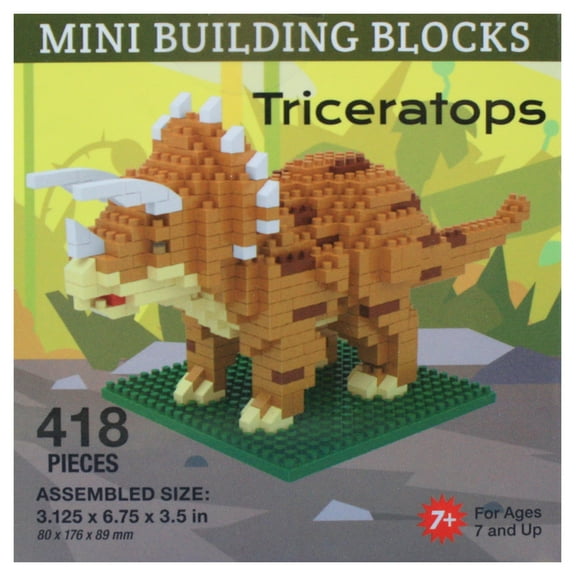 Mini Building Blocks - Triceratops