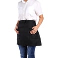 thumbnail image 4 of WHEANG Solid Colors Half Length Polyerter Apron Unisex Bowknot Type With Pockets For Waiter Waitress Womens Aprons Unisex Apron, 4 of 4