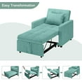 Chair Bed Sleeper, 3in1 Convertible Sofa Chair with Adjustable