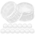 thumbnail image 1 of MOVTOTOP Martini Shaker Set 15Pcs Transparent Plastic Lids for Professional Baristas and Home Users, 1 of 7