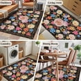 thumbnail image 5 of Hallway Runner Rugs 2.7x5 Ft, Boho Pink Flower Non Slip Area Rugs for Kitchen Bedroom Entryway, Spring Watercolor Country Floral Plant Washable Carpet Runner Rug Floor Mats for Bedroom Home Decor, 5 of 8