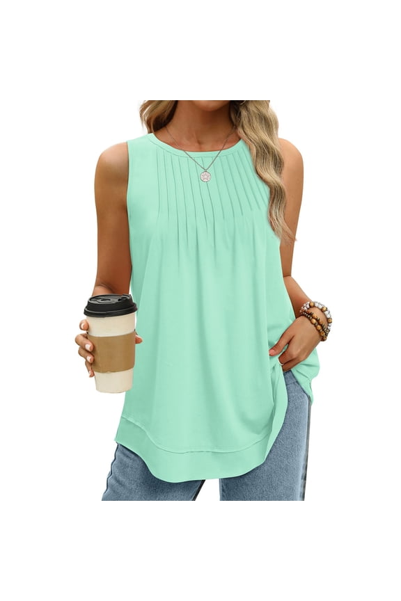 Lightweight Cotton Blouses for Women Summer Women's Tees and Tanks Plus Womens Thick Cotton T Shirts Loose Fit Solid Color Blouses Top