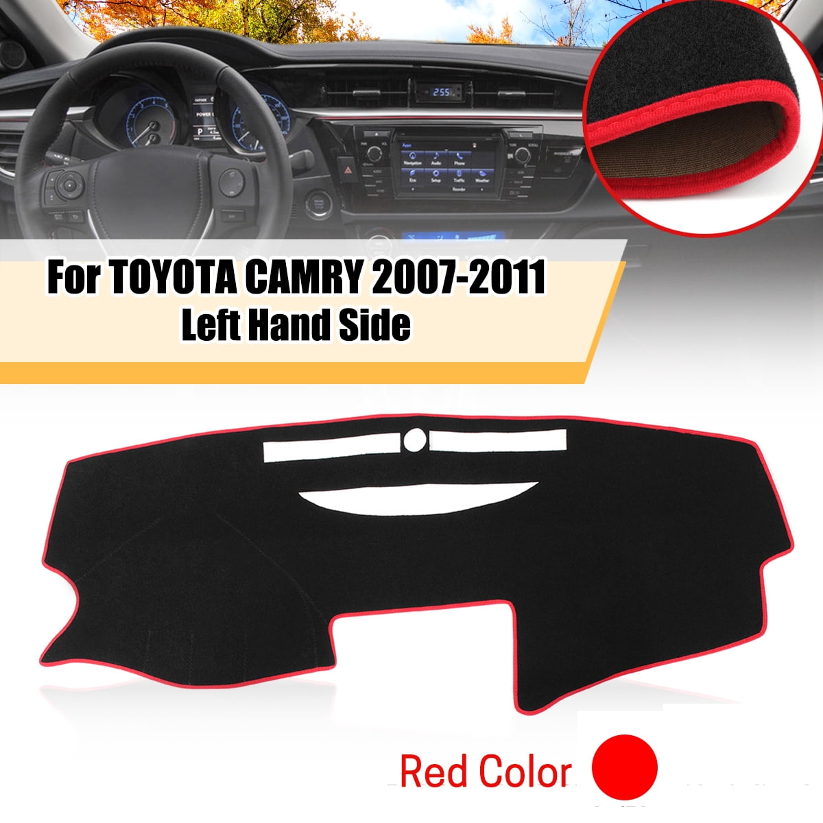 For TOYOTA CAMRY 20072011 DashMat Dash Cover Dashboard Mat Car