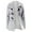 Light Gray, variant on Women's Fashion Hooded Jacket Winter Warm Coat with Decorative Horn Buttons