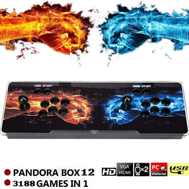 NK Home Pandora 12S Arcade Video Game Console 3188 In 1 Retro 2 Players Video Games Colorful 