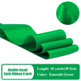 thumbnail image 2 of Cinta de raso doble faz HUIHUANG verde esmeralda 10 m x 10 cm, 2 of 7