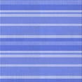 thumbnail image 1 of Ahgly Company Machine Washable Indoor Square Transitional Blue Ribbon Blue Area Rugs, 4' Square, 1 of 7