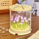 thumbnail image 4 of Flower Sea Night Light DIY Handmade Kit With Cake Box Romantic Ambient Lamp For Bedroom Decor Birthday Gift For Women Girls Family Members, 4 of 6