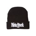 thumbnail image 1 of City Caps New York Bonnet d'Hiver Noir à Revers, 1 of 2