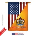 thumbnail image 2 of Breeze Decor BD-FS-H-108384-IP-BO-DS02-US US Dutch Friendship Flags of the World Everyday Impressions Decorative Vertical House Flag, 2 of 4