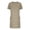 Khaki, variant on HBBIKVI Patch Pocket T-Shirt Dress for Women Casual Short Sleeve Mini Dress with Round Neckline and Relaxed Fit for Everyday Comfort