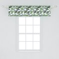 thumbnail image 2 of Ambesonne Exotic Window Valance, Modern Botany Jungle Leaves, 42" x 12", Slate Blue Green White, 2 of 3