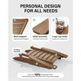 thumbnail image 5 of WINSOON HIPS Folding Adirondack Chairs with Arc Back & Cup Holder -Teak, 5 of 7