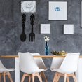 thumbnail image 2 of 2pcs Black Fork Spoon Metal Signs - Rustic Kitchen Decor for Home & Farmhouse Kitchen Wall Decors, 2 of 5