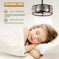 thumbnail image 6 of Oaks Aura 18" Water Glass Ceiling Fan with Remote, 6-Speed, Adjustable Height 6-Blades Ceiling Lighting, 6 of 9