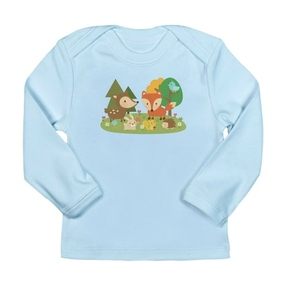CafePress - Cute Woodland Animal Theme For Kids Long Sleeve T - Long Sleeve Infant T-Shirt