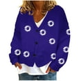 thumbnail image 2 of Puntoco Chaqueta Informal Con Botones Y Estampado De Moda Para Mujer, 2 of 5