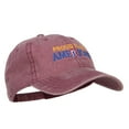 thumbnail image 5 of Proud to be American Embroidered Washed Cap - Maroon OSFM, 5 of 5