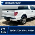 thumbnail image 2 of Rear Bumper Compatible with Ford F150 2006-2014,Heavy Duty Steel Rear Bumper With Sensor Holes,D-Rings,Built-In Non-Slip Steps,Style 1, 2 of 10