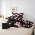 thumbnail image 6 of Feelyou Fashion Bowknot Boot Bedding Comforter Set 7pcs for Girl, Cute Western Cowgirl Princess King Bedding Sets, Hippie Texas Stars Reversible Bed Sheets, Lightweight Room Decor, 6 of 8