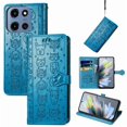 thumbnail image 1 of Funda Cartera FOXDOCK para Motorola Moto G 2025 , Flip PU con Relieve de Gatos y Perros, Tarjetero y Soporte, 1 of 6