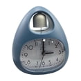 thumbnail image 2 of Mini reloj despertador con forma de huevo, luz nocturna sin tictac, números arábigos vintage para Azul, 2 of 9