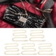 thumbnail image 4 of Cadena De Bordillo De Aluminio, Cadenas De Bordillo Con Hebilla De Cabeza Recta Para La Fabricación De Joyas De Bricolaje ANGGREK Oro, 4 of 8