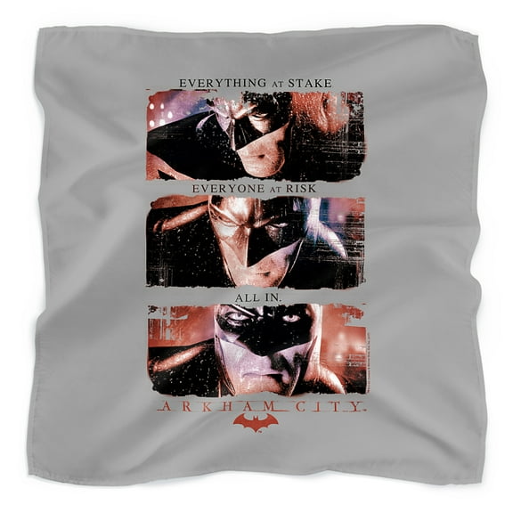 Batman: Arkham City All In Bandana (21 in x 21 in)