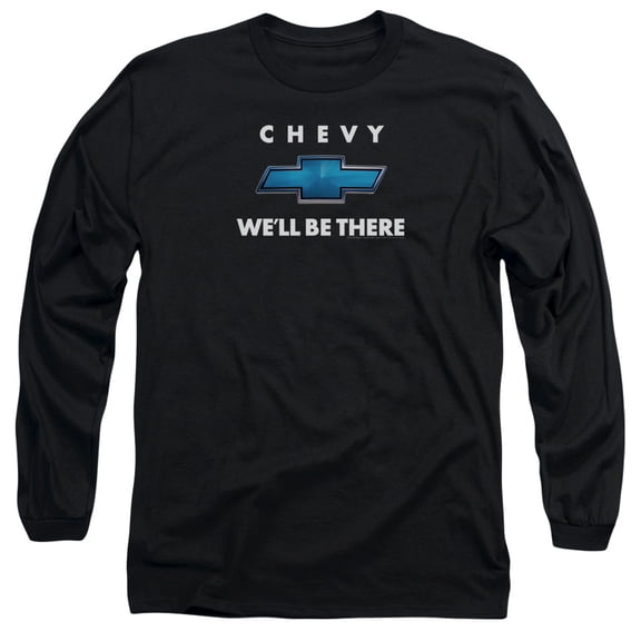Chevrolet Well Be There Long Sleeve Adult 18/1 T-Shirt Black