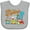AC-Heather Grey, variant on Inktastic Its My Birthday- Circus Train 2nd Birthday Boys or Girls Baby Bib