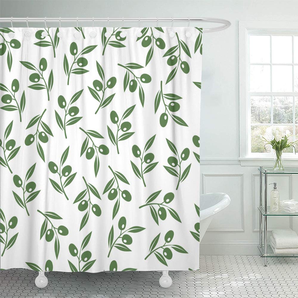 PKNMT Green Branch Olive Tree Branches Olives for Oil Sprig of Pattern