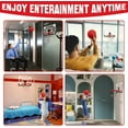 thumbnail image 5 of RUNBOW Indoor Mini Basketball Hoops Backboard with Powerful Suction Cups,Wall Mounted Door Basketball Hoops,Toys with Balls Gifts for Kids Boys Teens (43x30CM Black-White with Scorer), 5 of 7
