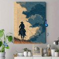 thumbnail image 4 of Minimalist Quote Cowboy Canvas Wall Art, Aged Paper Western Folk Art Home Decor, 4 of 8