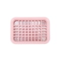 thumbnail image 3 of Unique Bargains 1 Pc Soap Dish Double Layer Grid Soap Holder for Bathroom Pink, 3 of 6