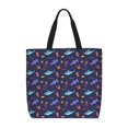 thumbnail image 1 of Fotbe Cute Shark Bolsa Tote con Estampado para Mujer, Bolsos con Cremallera, Bolsa de Hombro Casual de Gran Capacidad con Bolsillos Internos, 1 of 7