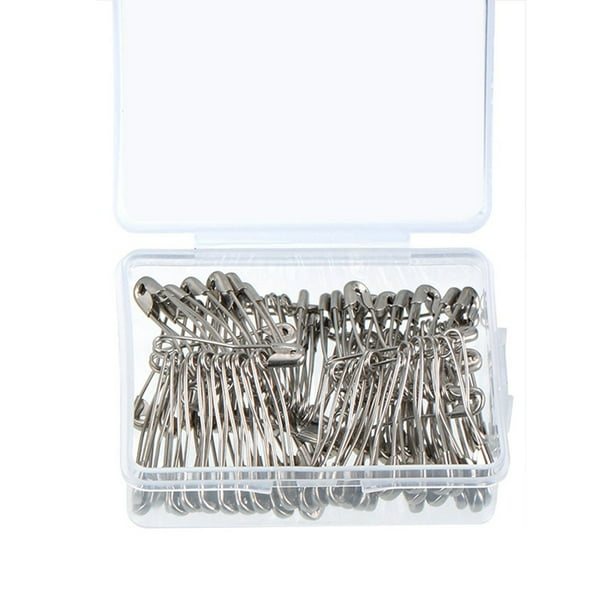 Qarigey Paquete de 60 alfileres de seguridad de Metal, ropa artesanal DIY, fijación de costura, alfileres de punto para ropa, accesorio para sastre Accesorios de disfraces Qarigey AP010978-00
