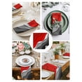 thumbnail image 4 of Red Black Ombre Cloth Napkins Washable Set of 4, Modern Geometric Abstract Aesthetics Cream Reusable Dinner Table Napkins Cloth Bulk for Weddings Kitchen Restaurants Hotel Events Party 20 x 20 Inch, 4 of 9
