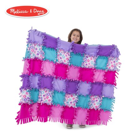 Melissa & Doug Flower Fleece Quilt No-Sew Craft Kit