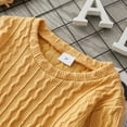 thumbnail image 3 of PatPat Toddler Girl Solid Casual Cable Knit Sweater,Sizes 18M-6Y, 3 of 9