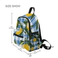 thumbnail image 3 of FORMRS School Backpack with Front Zippered Pocket 12" Student Travel Daypack, Light Blue Plaid, 3 of 6