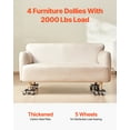 thumbnail image 2 of VEVOR Furniture Dolly, Maximum Load 1200 lbs, Heavy Duty Furniture Movers with 5 360° Rotation Wheels, Carbon Steel Panel, Furniture Lift Slider Tool Set for Appliances,Sofa,Fridge,Washing Machine, 2 of 9