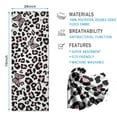 thumbnail image 2 of Pink Leopard Butterfly Pattern Hot Yoga Mat Towel Non Slip for Hot Yoga - Quick-Drying Yoga Mat Cover with 4 Corner Pockets with Travel Bag - Hot Yoga Towel Non Slip 74"x26", 2 of 6